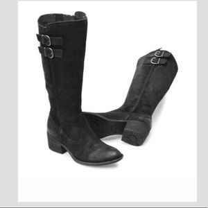 Born Basil Distress Leather Knee High Boots size: 7 Color: Black